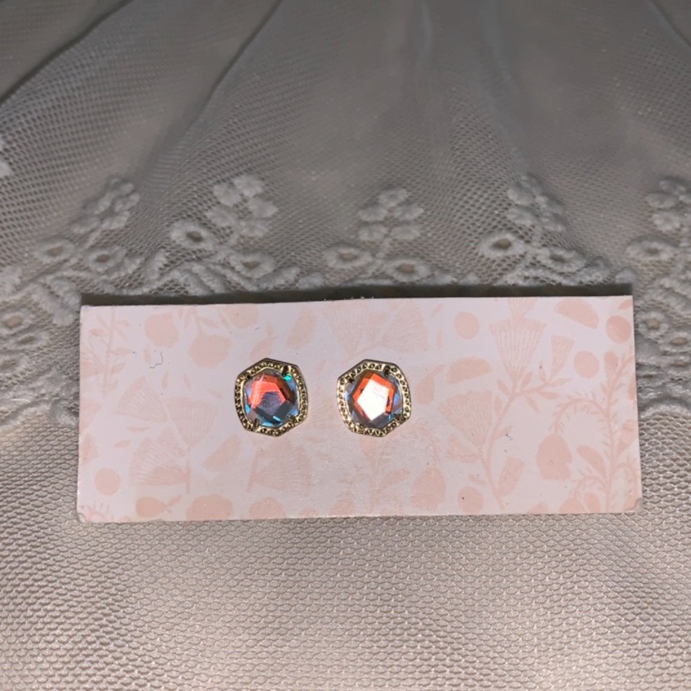 Kendra Scott Davie Earrings Dichroic Glass